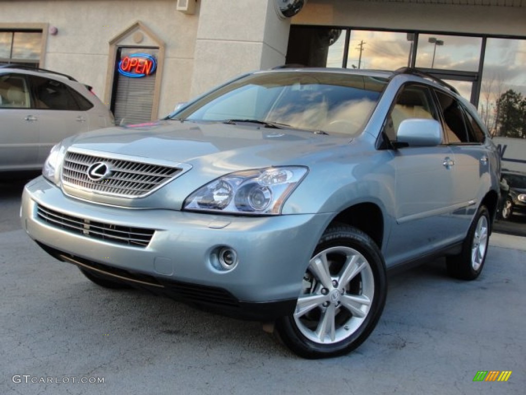 2008 RX 400h AWD Hybrid - Breakwater Blue Metallic / Light Gray photo #1