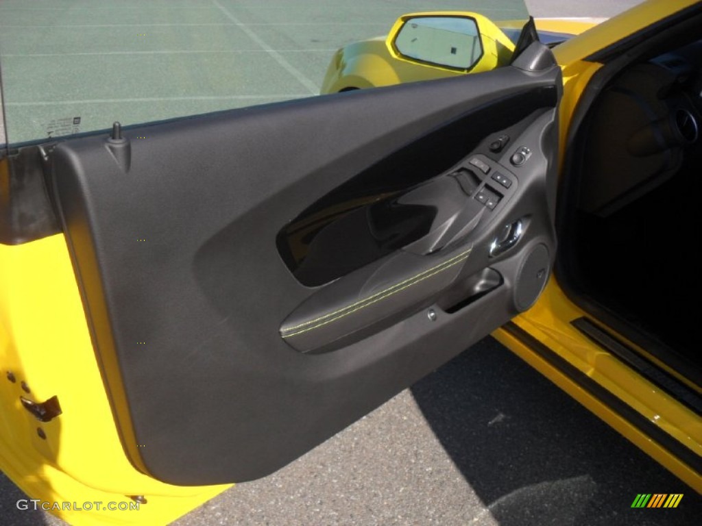2012 Chevrolet Camaro LT Coupe Transformers Special Edition Jet Black Door Panel Photo #58970455