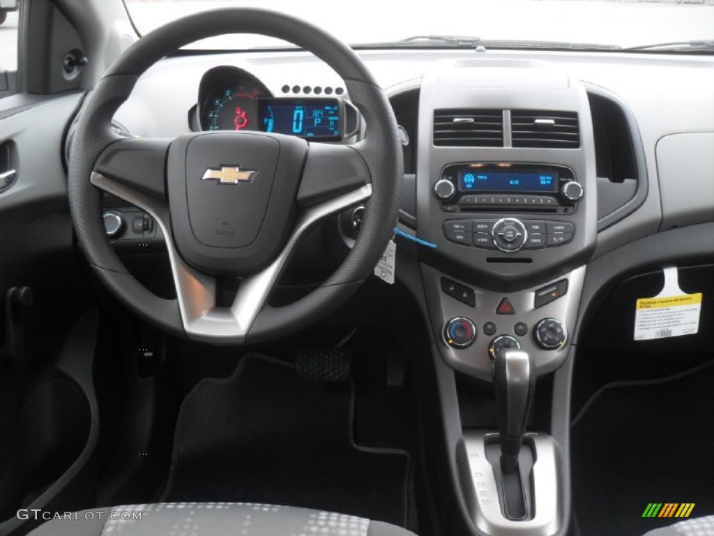 2012 Sonic LS Sedan - Silver Ice Metallic / Jet Black/Dark Titanium photo #16