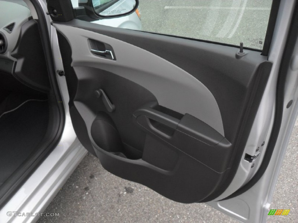 2012 Sonic LS Sedan - Silver Ice Metallic / Jet Black/Dark Titanium photo #22