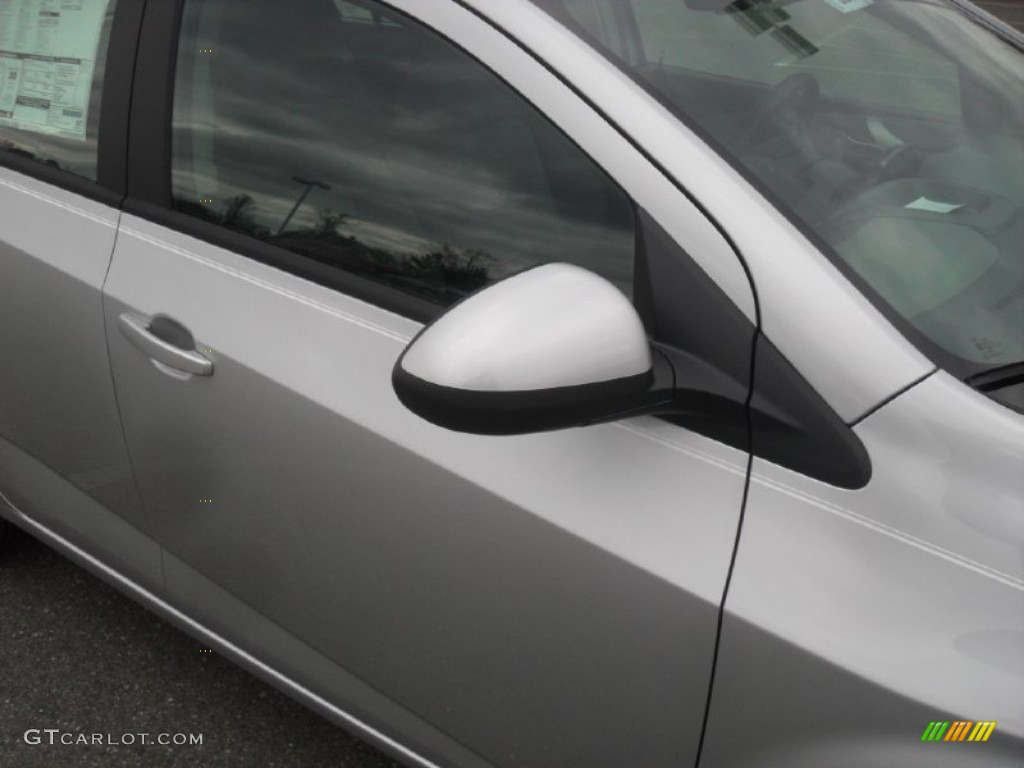 2012 Sonic LS Sedan - Silver Ice Metallic / Jet Black/Dark Titanium photo #23