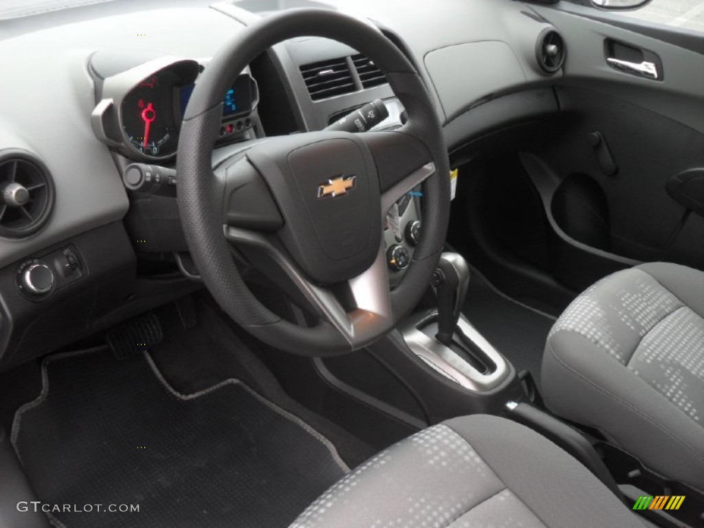 2012 Sonic LS Sedan - Silver Ice Metallic / Jet Black/Dark Titanium photo #26