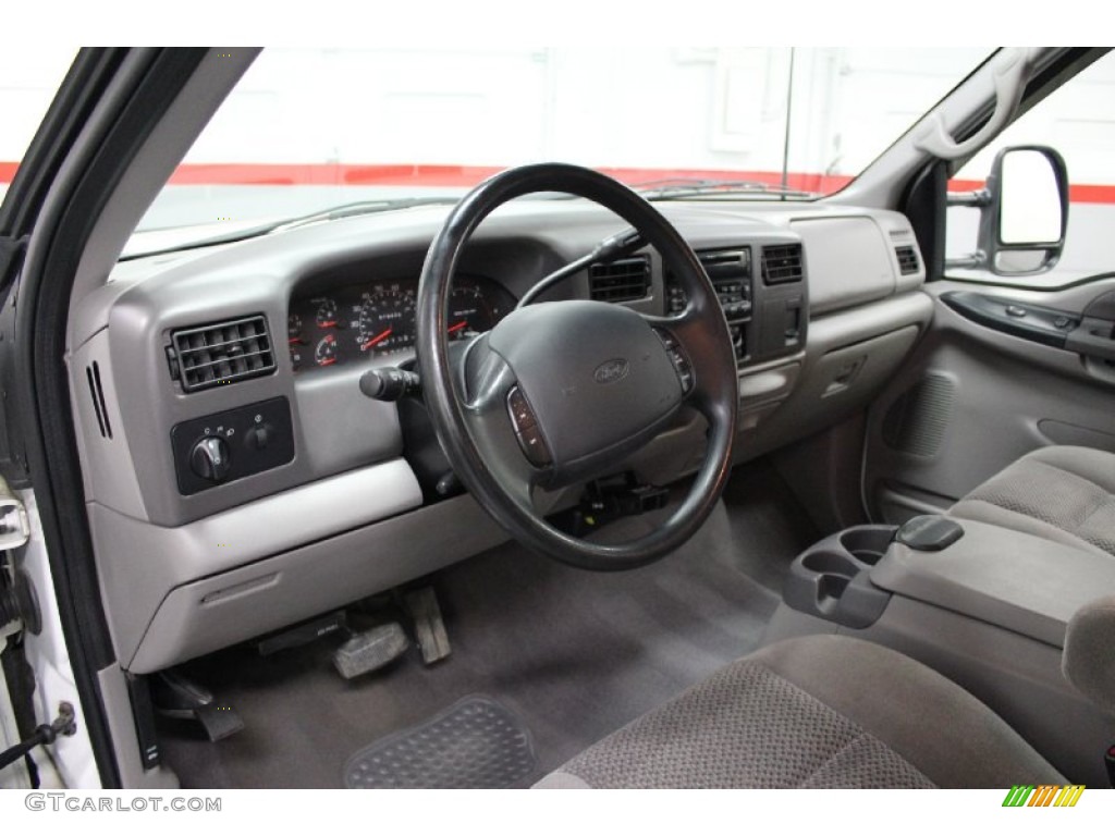 2001 Ford F350 Super Duty XLT Crew Cab Dually Medium Graphite Dashboard Photo #58971522