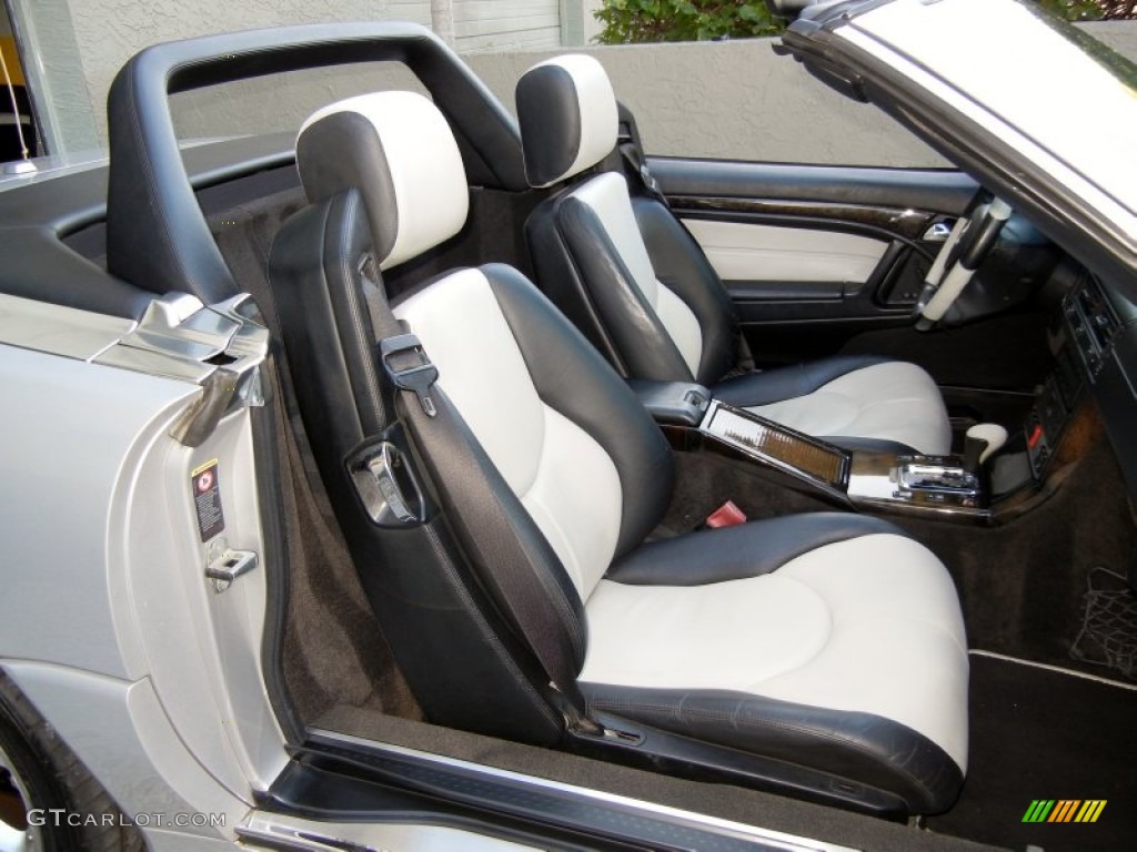 Silver/Black Interior 2002 Mercedes-Benz SL 500 Roadster Photo #58972764