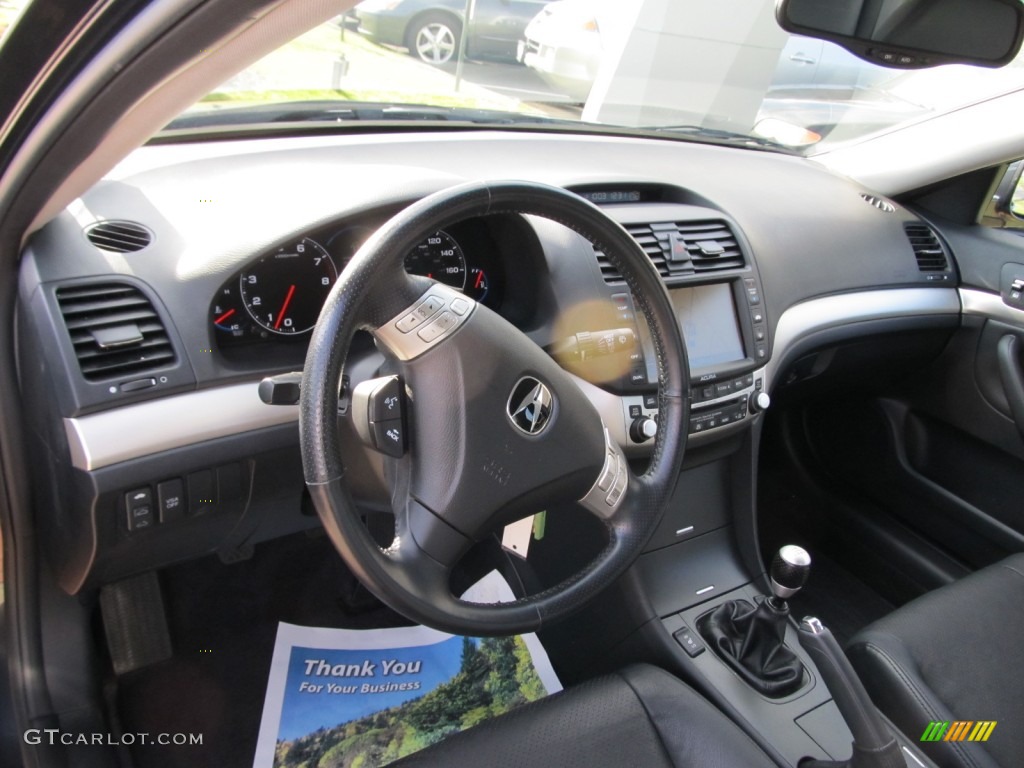 2004 Acura TSX Sedan Ebony Dashboard Photo #58973158