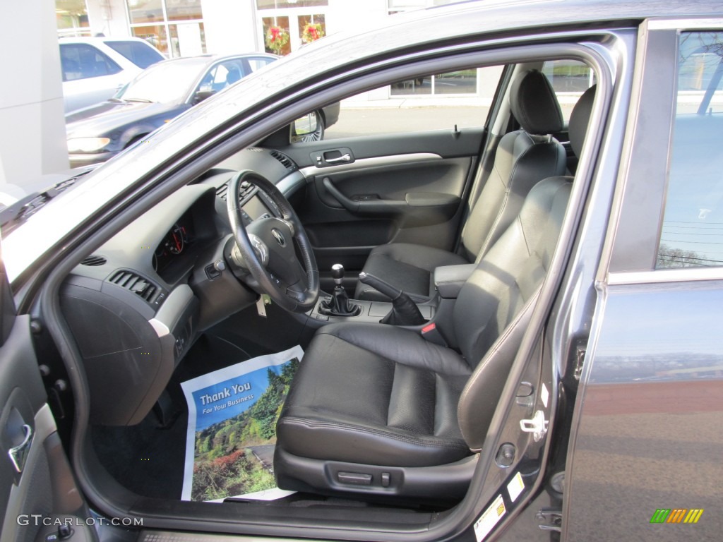 Ebony Interior 2004 Acura TSX Sedan Photo #58973248