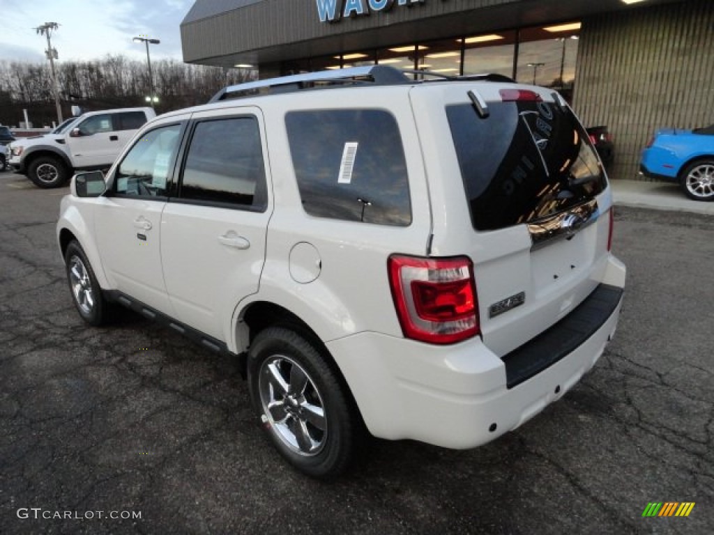 2012 Escape Limited 4WD - White Suede / Charcoal Black photo #2