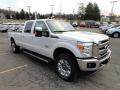 2012 White Platinum Metallic Tri-Coat Ford F250 Super Duty Lariat Crew Cab 4x4  photo #6