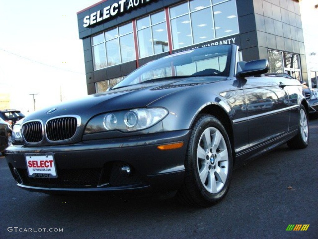 2006 3 Series 325i Convertible - Sparkling Graphite Metallic / Grey photo #1