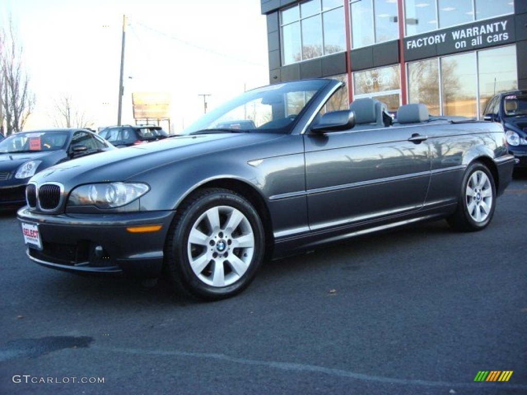 2006 3 Series 325i Convertible - Sparkling Graphite Metallic / Grey photo #2