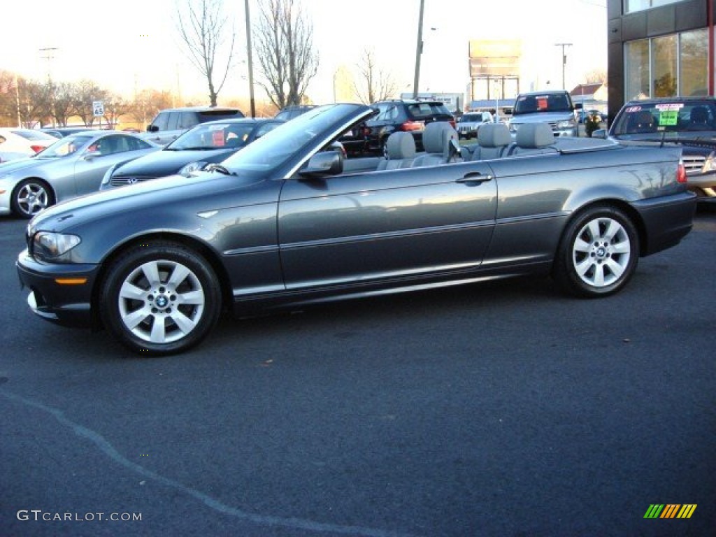 2006 3 Series 325i Convertible - Sparkling Graphite Metallic / Grey photo #3