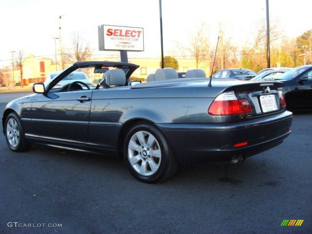 2006 3 Series 325i Convertible - Sparkling Graphite Metallic / Grey photo #4