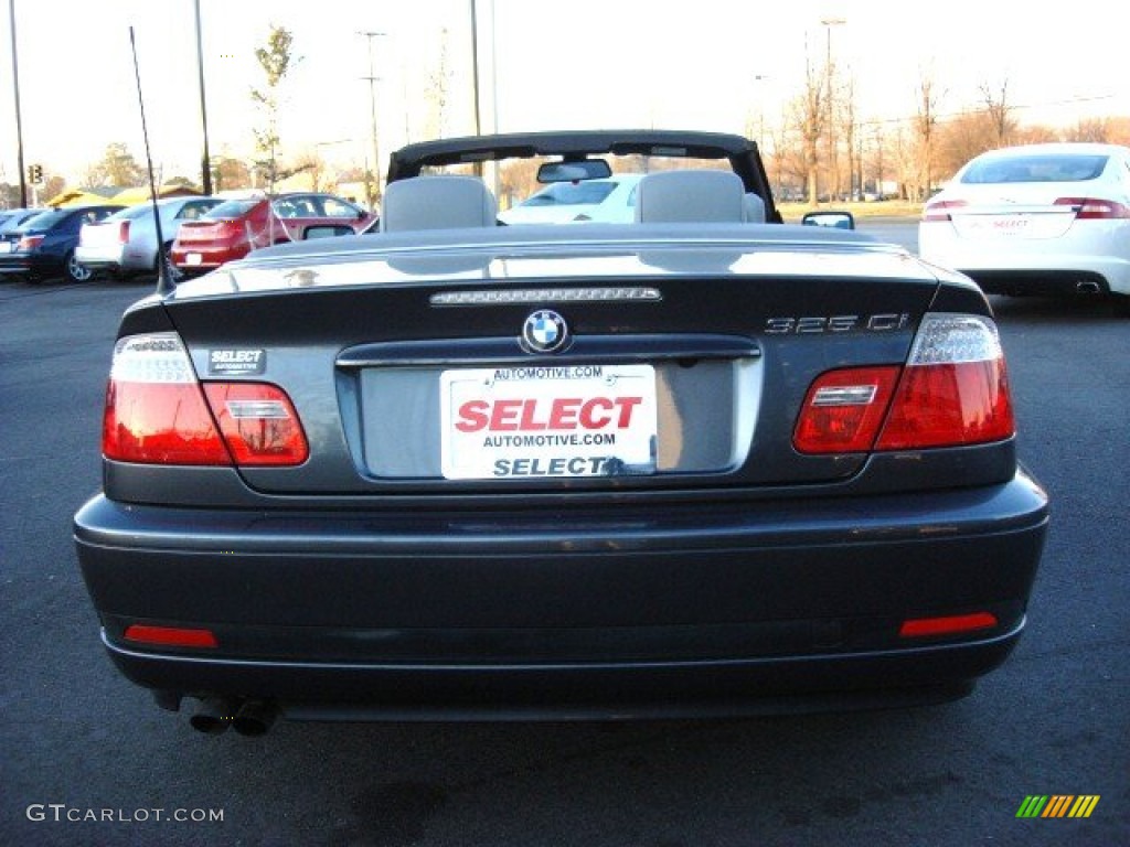 2006 3 Series 325i Convertible - Sparkling Graphite Metallic / Grey photo #5