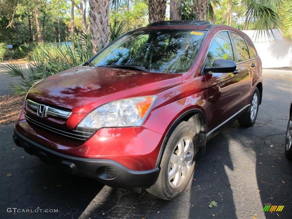 2008 CR-V EX - Tango Red Pearl / Gray photo #4