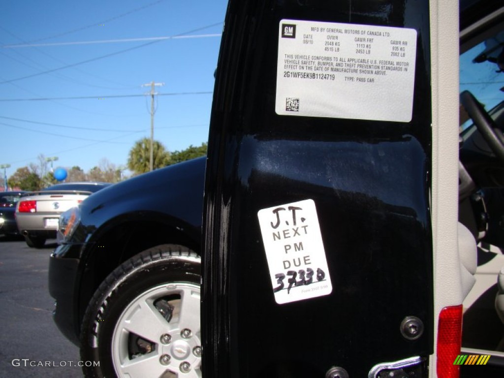 2011 Impala LS - Black / Gray photo #32