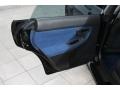 Black/Blue Ecsaine 2005 Subaru Impreza WRX STi Door Panel