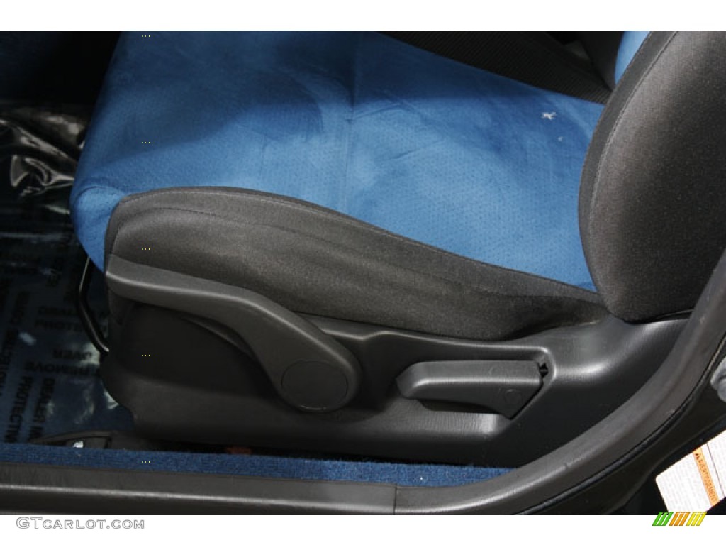 Black/Blue Ecsaine Interior 2005 Subaru Impreza WRX STi Photo #58982281