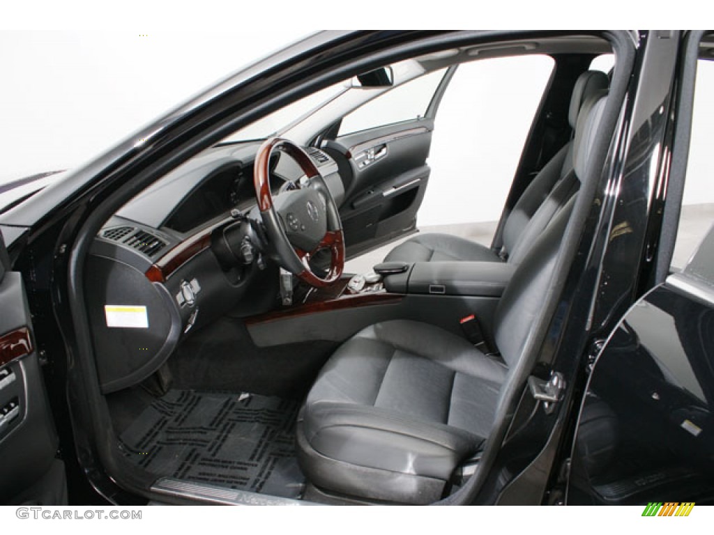Black Interior 2011 Mercedes-Benz S 550 4Matic Sedan Photo #58982773