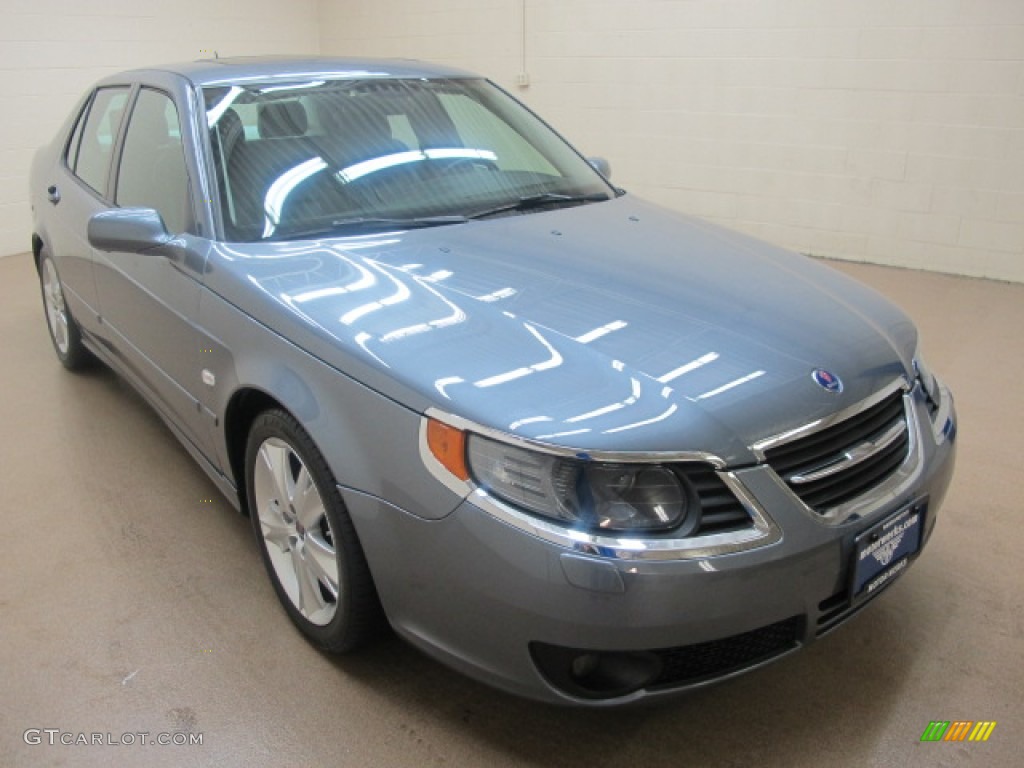 2008 9-5 2.3T Sedan - Titan Gray Metallic / Black/Parchment photo #1