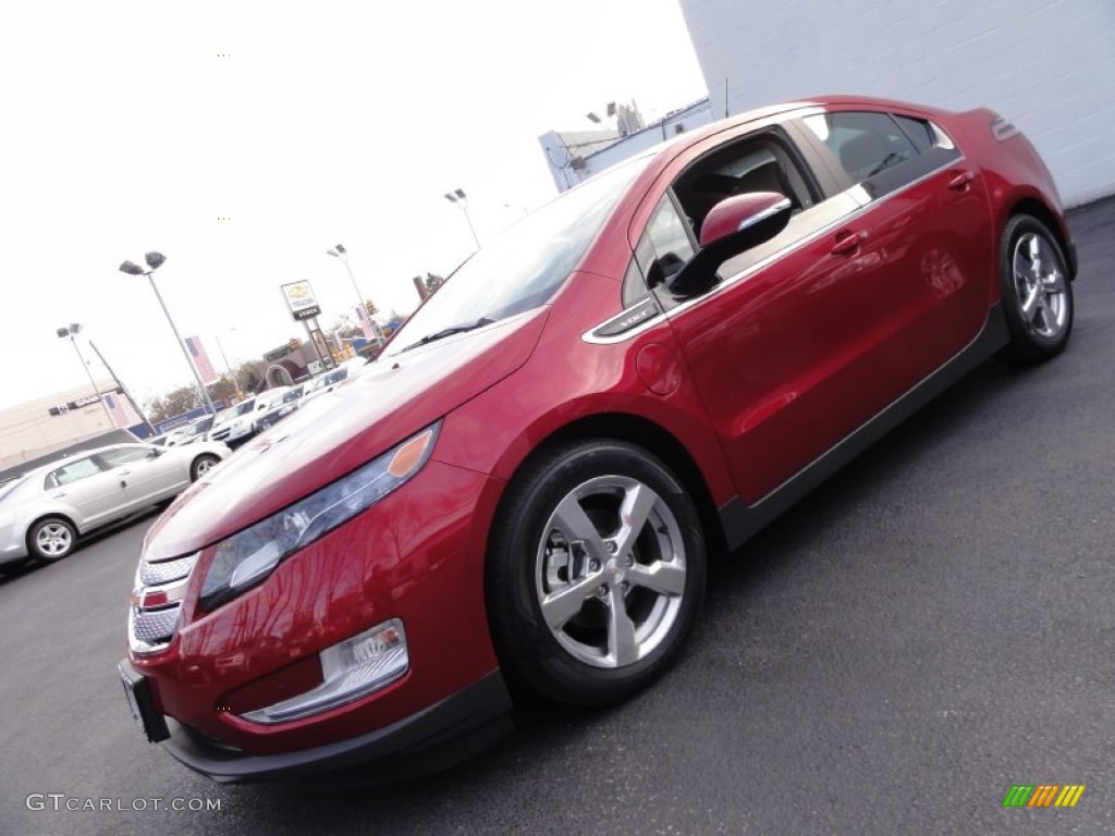 2012 Volt Hatchback - Crystal Red Tintcoat / Jet Black/Ceramic White Accents photo #1