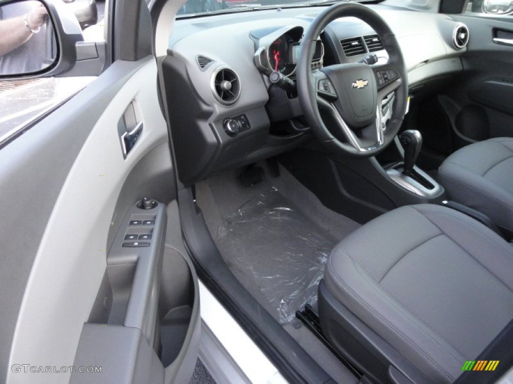 Jet Black/Dark Titanium Interior 2012 Chevrolet Sonic LTZ Hatch Photo #58984402