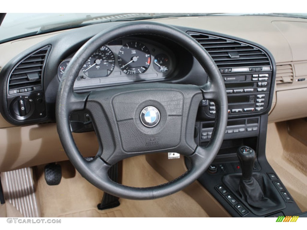 1998 BMW 3 Series 323i Convertible Tan Dashboard Photo #58985068