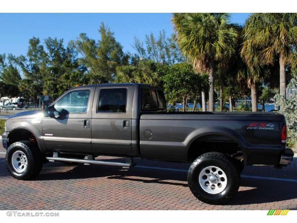 Dark Stone Metallic 2005 Ford F350 Super Duty Lariat Crew Cab 4x4 Exterior Photo #58985911