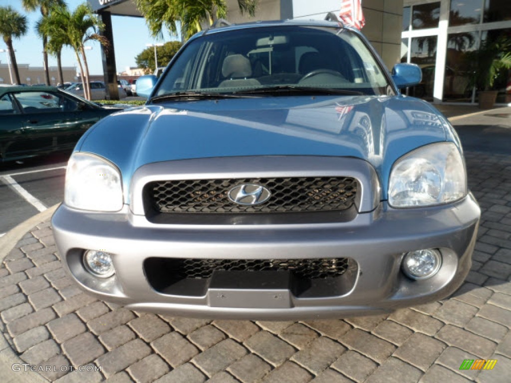 2004 Santa Fe GLS - Arctic Blue / Gray photo #28