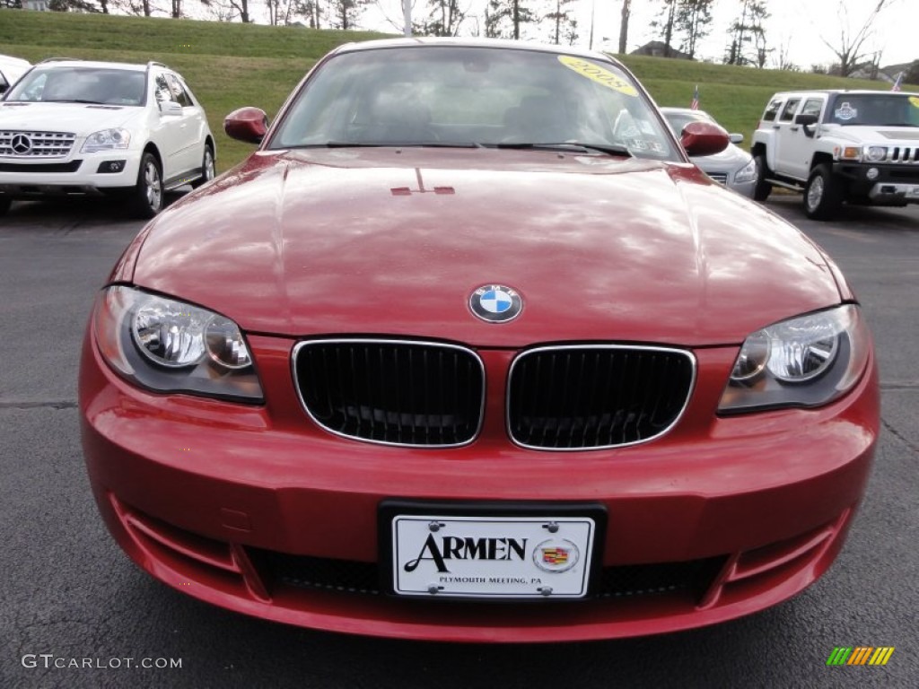 2008 1 Series 128i Coupe - Sedona Red Metallic / Black photo #3