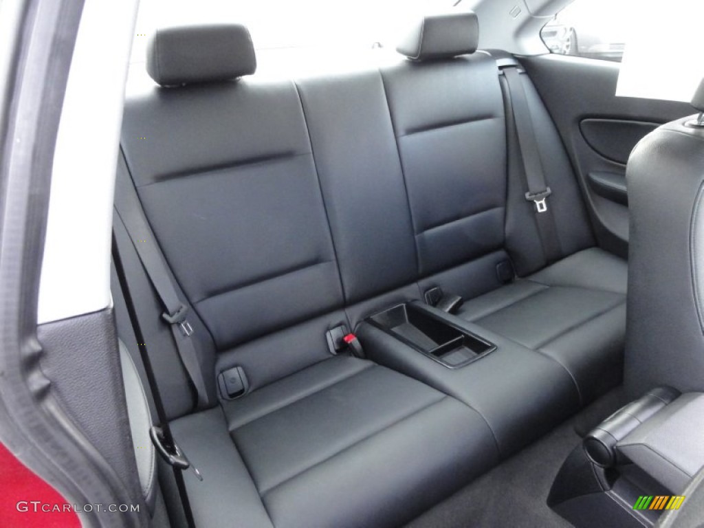 Black Interior 2008 BMW 1 Series 128i Coupe Photo #58987654