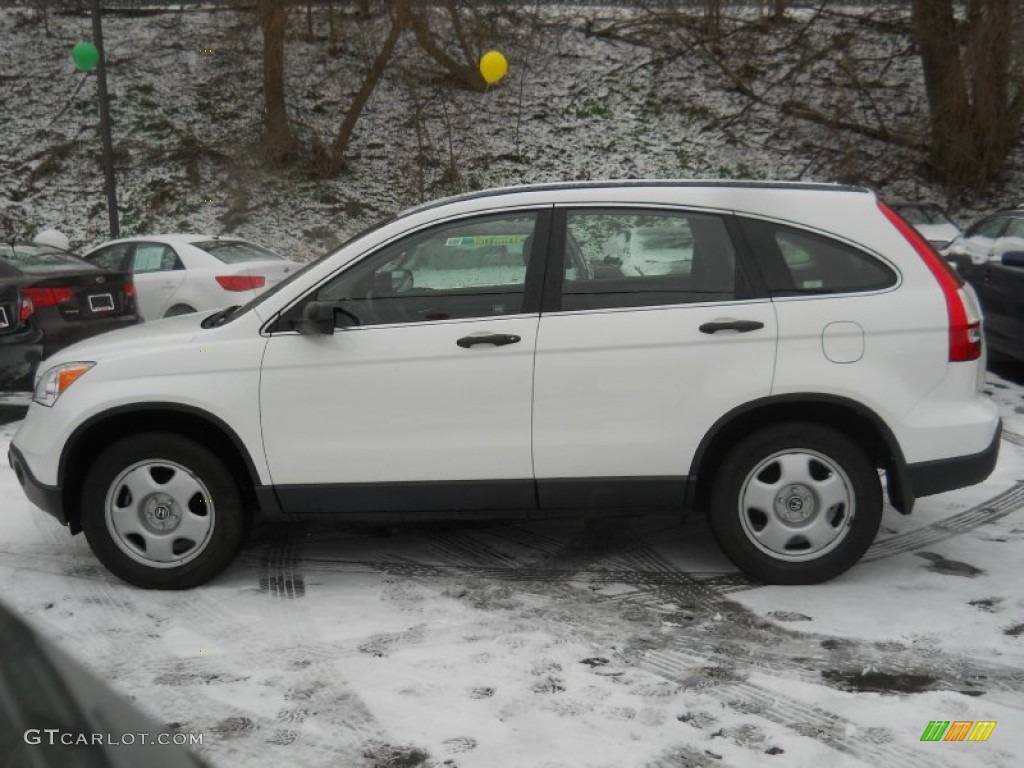 2008 CR-V LX - Taffeta White / Gray photo #12
