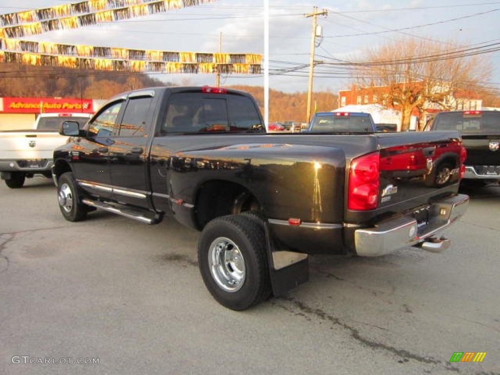 2009 Ram 3500 SLT Quad Cab 4x4 Dually - Brilliant Black Crystal Pearl / Medium Slate Gray photo #3