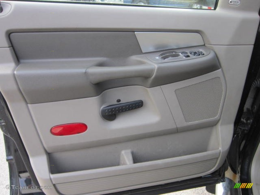 2009 Dodge Ram 3500 SLT Quad Cab 4x4 Dually Medium Slate Gray Door Panel Photo #58987930