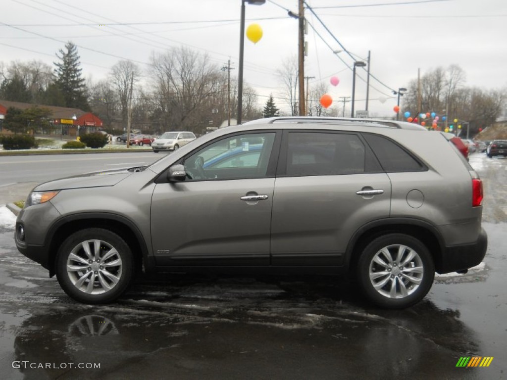 2011 Sorento EX V6 AWD - Titanium Silver / Black photo #13