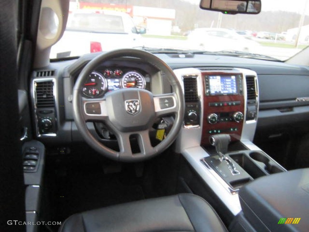 2011 Ram 1500 Laramie Crew Cab 4x4 - Brilliant Black Crystal Pearl / Dark Slate Gray photo #15