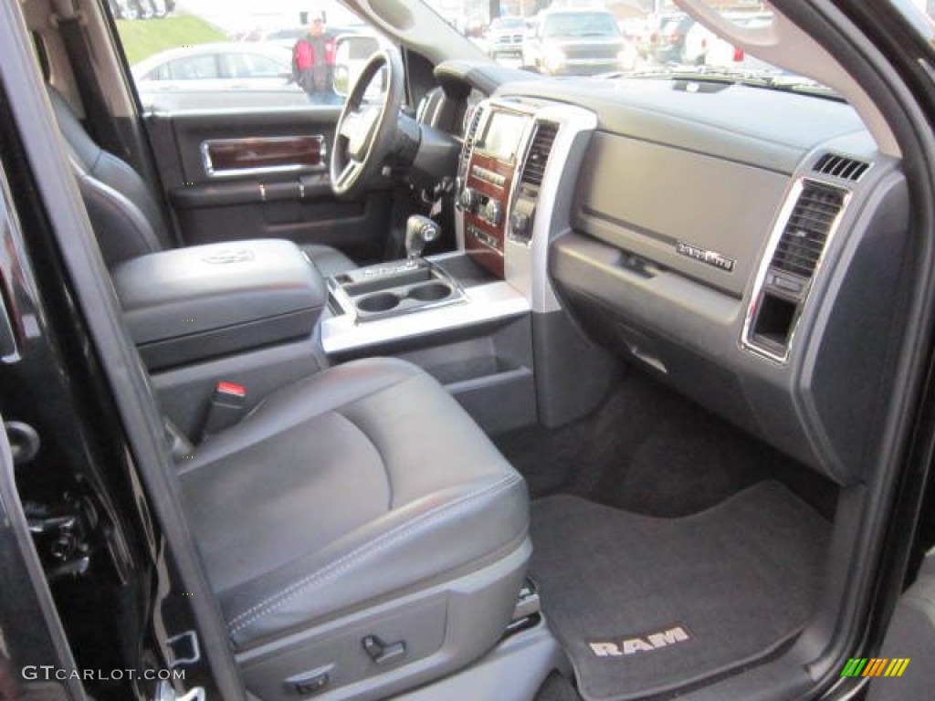 2011 Ram 1500 Laramie Crew Cab 4x4 - Brilliant Black Crystal Pearl / Dark Slate Gray photo #21