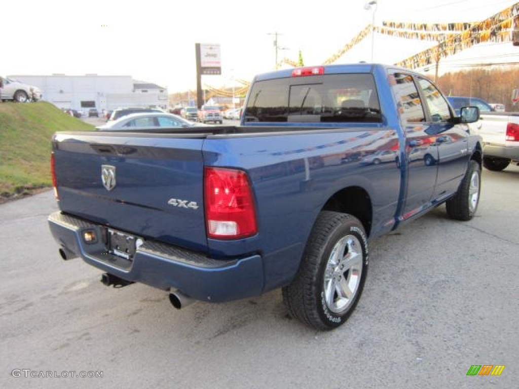 2009 Ram 1500 Sport Quad Cab 4x4 - Deep Water Blue Pearl / Dark Slate/Medium Graystone photo #5