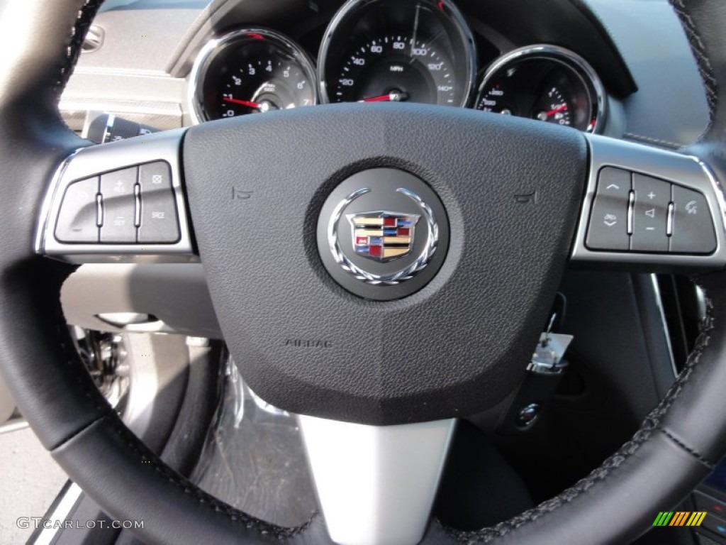 2012 Cadillac CTS 4 3.0 AWD Sedan Ebony/Ebony Steering Wheel Photo #58988998