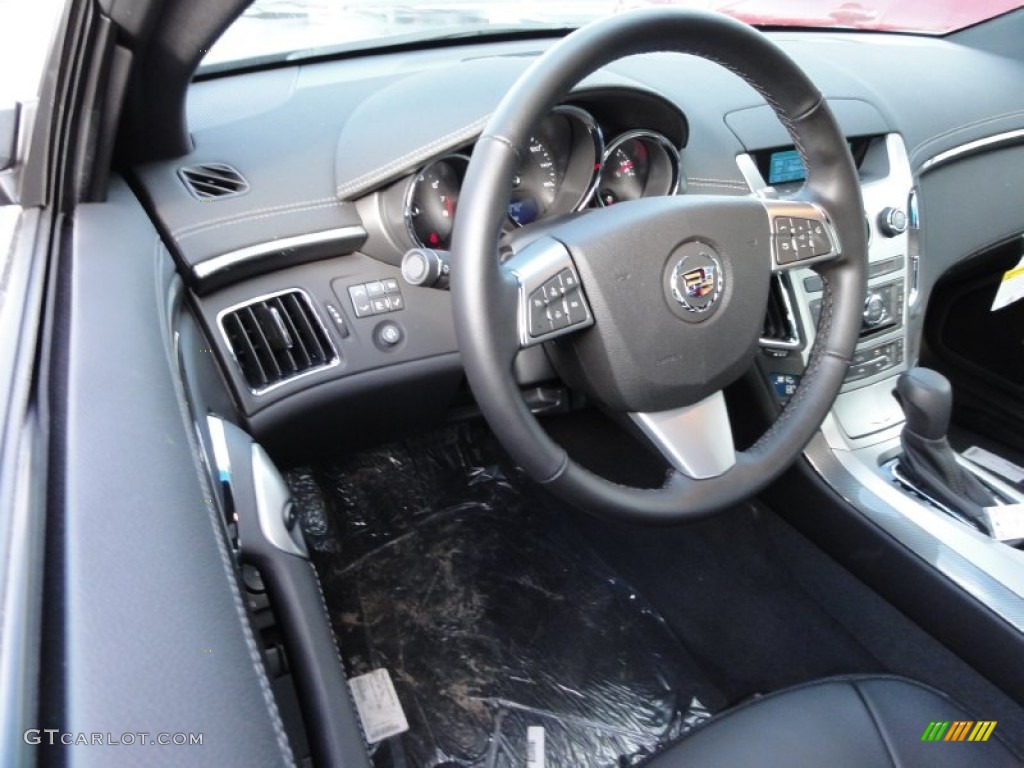 Ebony/Ebony Interior 2012 Cadillac CTS 4 AWD Coupe Photo #58989478