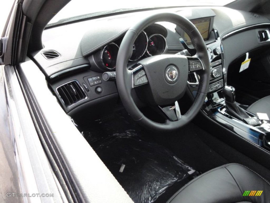 Ebony/Ebony Interior 2012 Cadillac CTS -V Coupe Photo #58989595