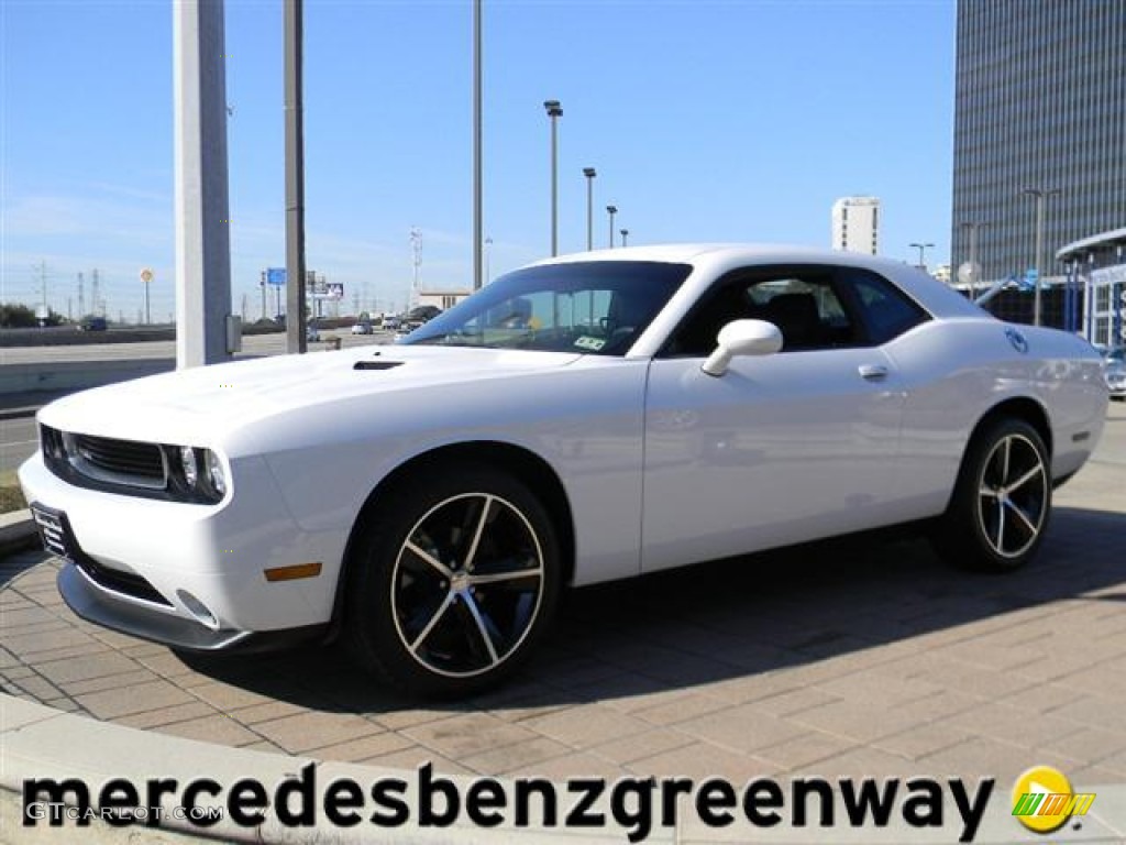 Bright White Dodge Challenger