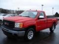 2009 Fire Red GMC Sierra 1500 Work Truck Regular Cab 4x4  photo #2