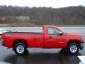 2009 Fire Red GMC Sierra 1500 Work Truck Regular Cab 4x4  photo #5