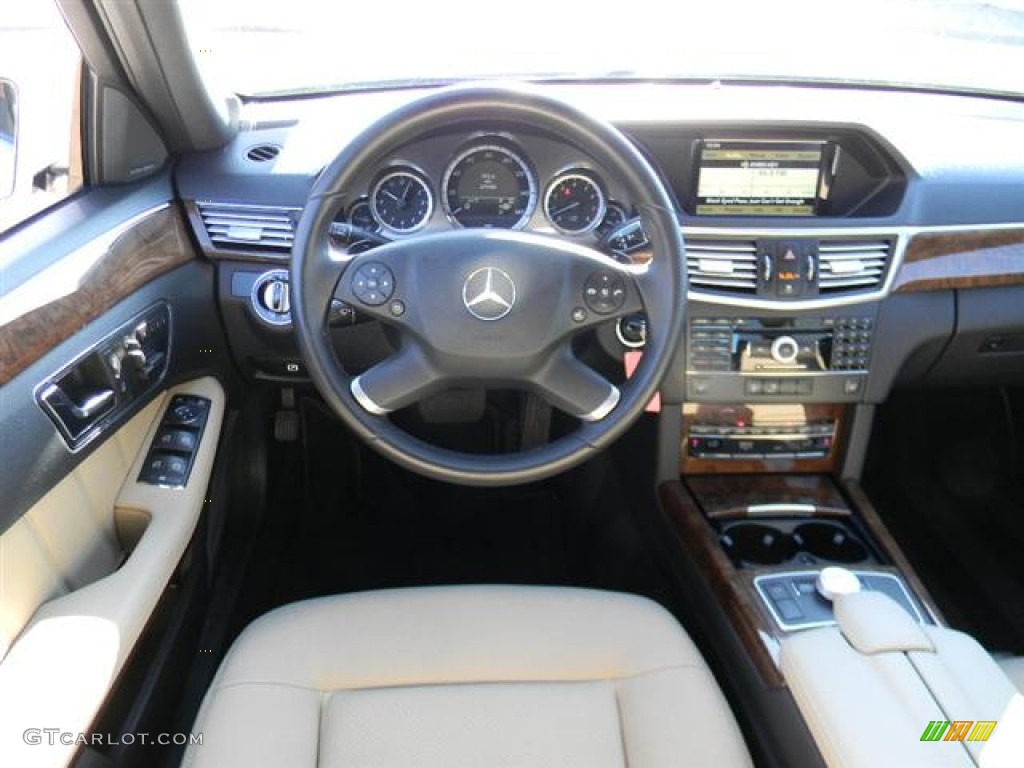 2010 E 350 Sedan - Arctic White / Almond Beige photo #14