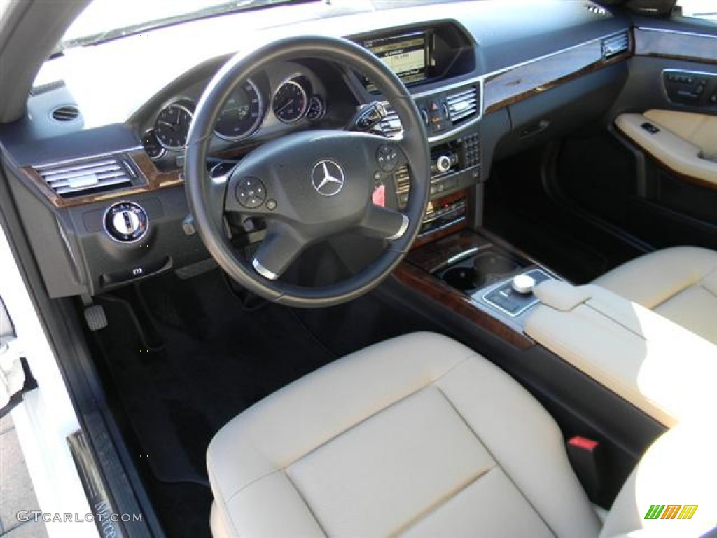 2010 E 350 Sedan - Arctic White / Almond Beige photo #16