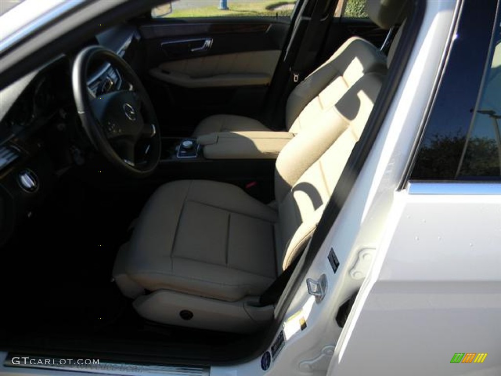 2010 E 350 Sedan - Arctic White / Almond Beige photo #17
