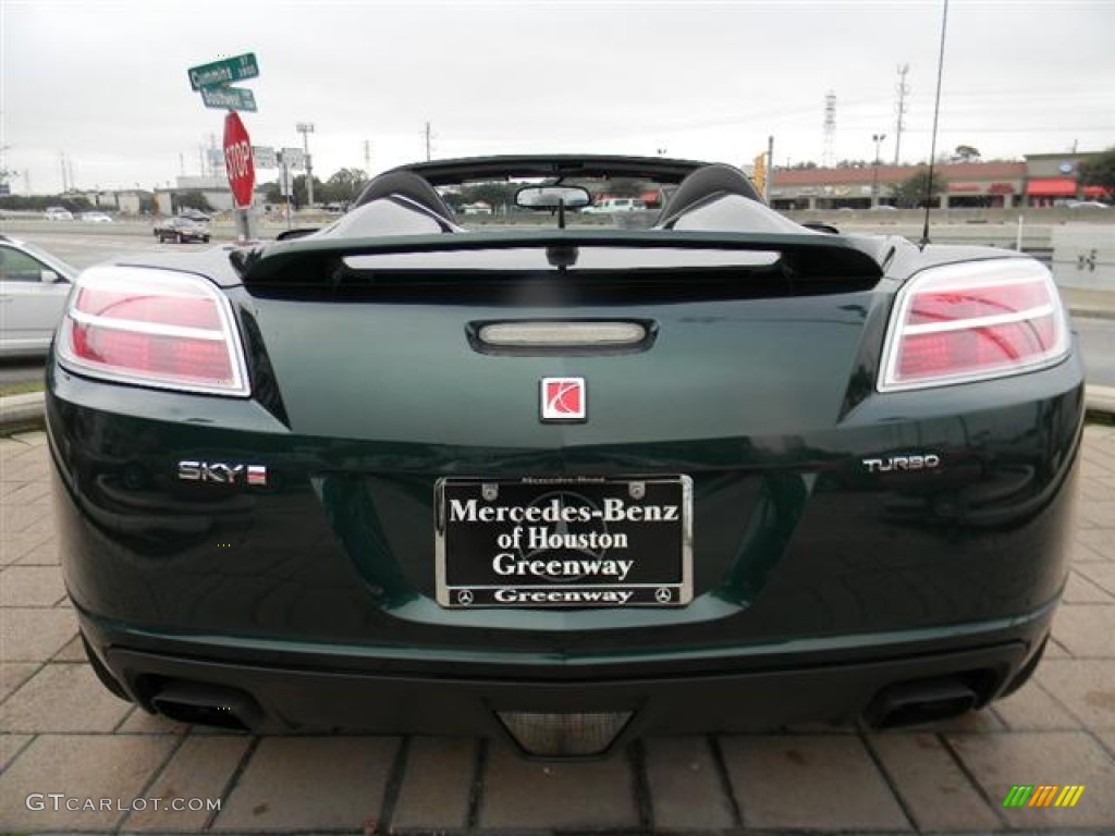 2008 Sky Red Line Roadster - Forest Green / Tan photo #6