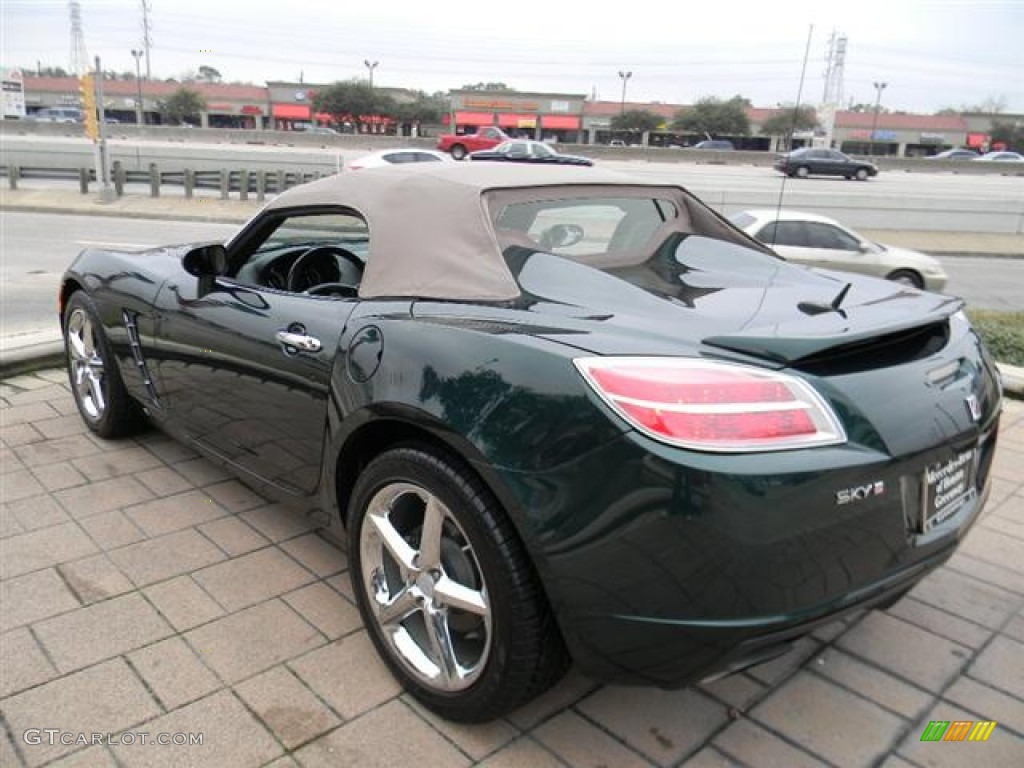 2008 Sky Red Line Roadster - Forest Green / Tan photo #29