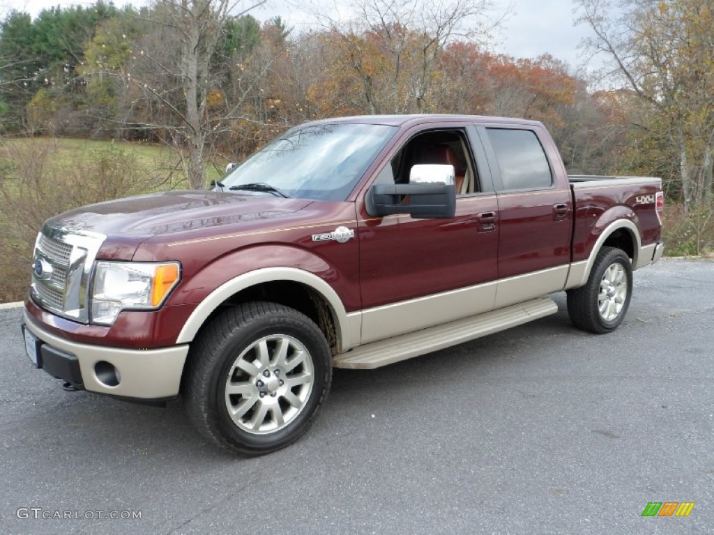 2010 F150 King Ranch SuperCrew 4x4 - Royal Red Metallic / Chapparal Leather photo #1