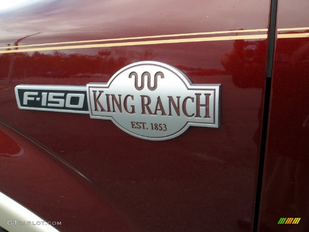 2010 F150 King Ranch SuperCrew 4x4 - Royal Red Metallic / Chapparal Leather photo #3